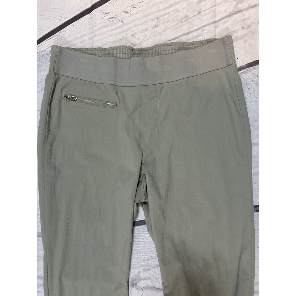 Athleta Light Gray Capri Pants Size 6 Low Rise Zip Leg Activewear - Picture 3 of 8